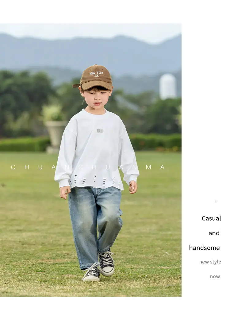 Kids Korean Style Hoodie Set for Boys All Match — feature 18