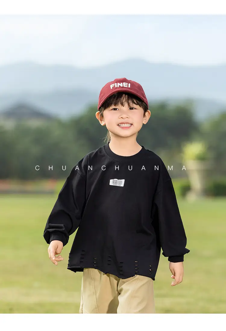 Kids Korean Style Hoodie Set for Boys All Match — feature 25
