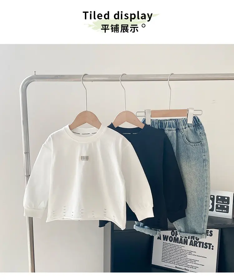 Kids Korean Style Hoodie Set for Boys All Match — feature 8