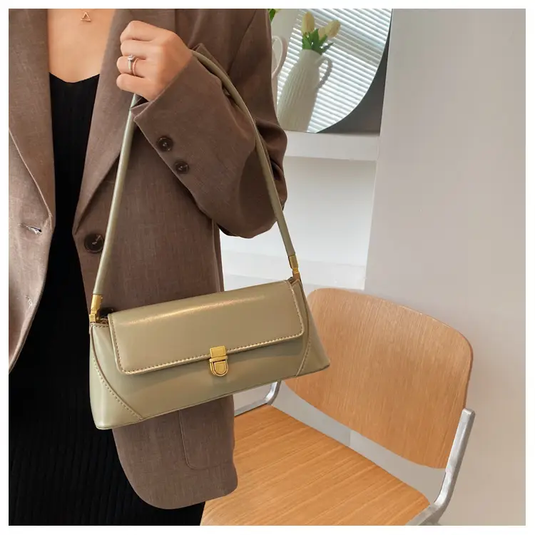 Black Leather Single Shoulder Bag for Women 2025 — feature 15