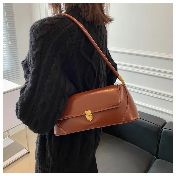 Black Leather Single Shoulder Bag for Women 2025 — feature 19