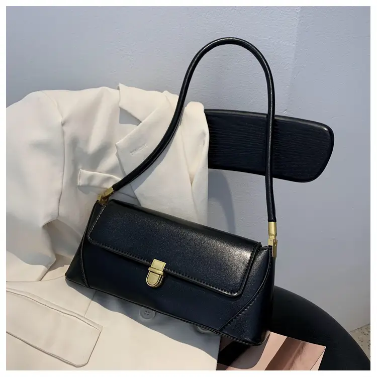 Black Leather Single Shoulder Bag for Women 2025 — feature 23
