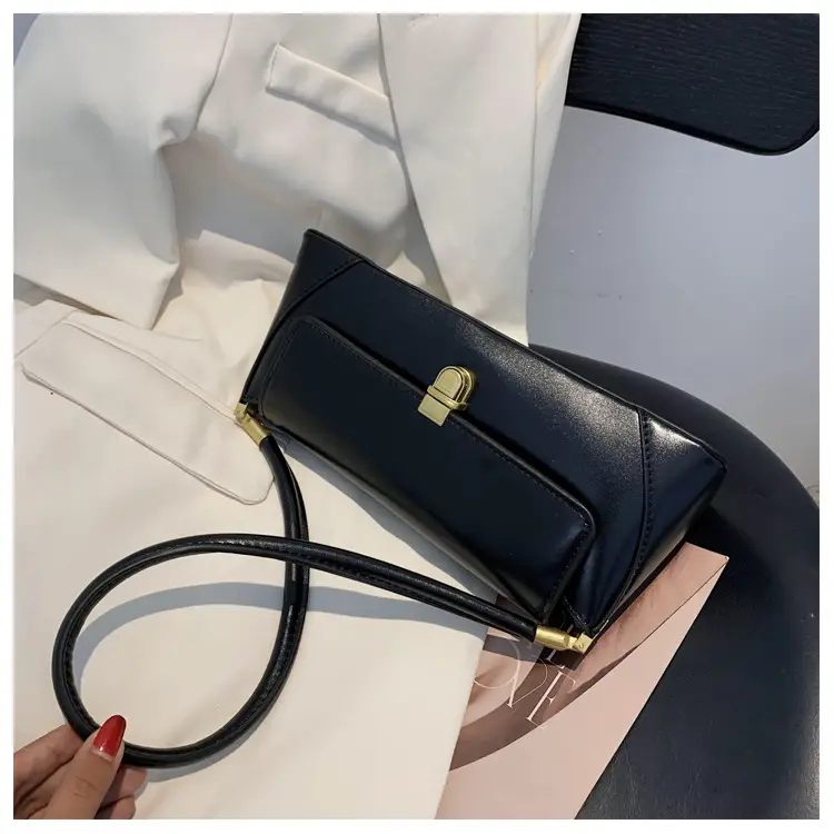Black Leather Single Shoulder Bag for Women 2025 — feature 24