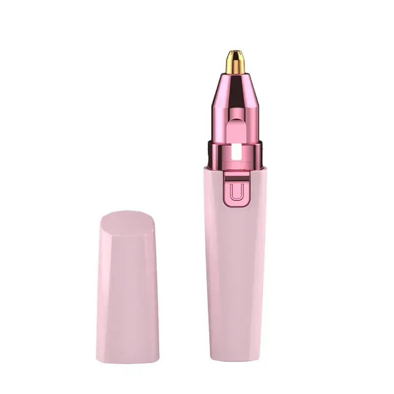 Electric Eyebrow Trimmer for Women Pink LED Light - Image 6