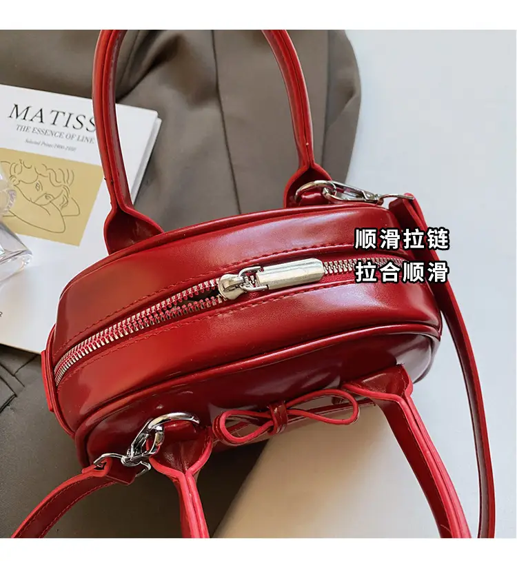 Red Bowknot Shell Handbag for Women — feature 23