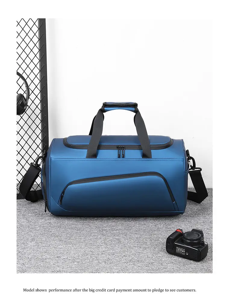 Grey Multi-Function Shoulder Bag for Travel & Fitness — feature 25