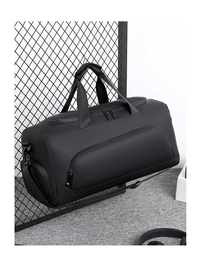 Grey Multi-Function Shoulder Bag for Travel & Fitness — feature 29