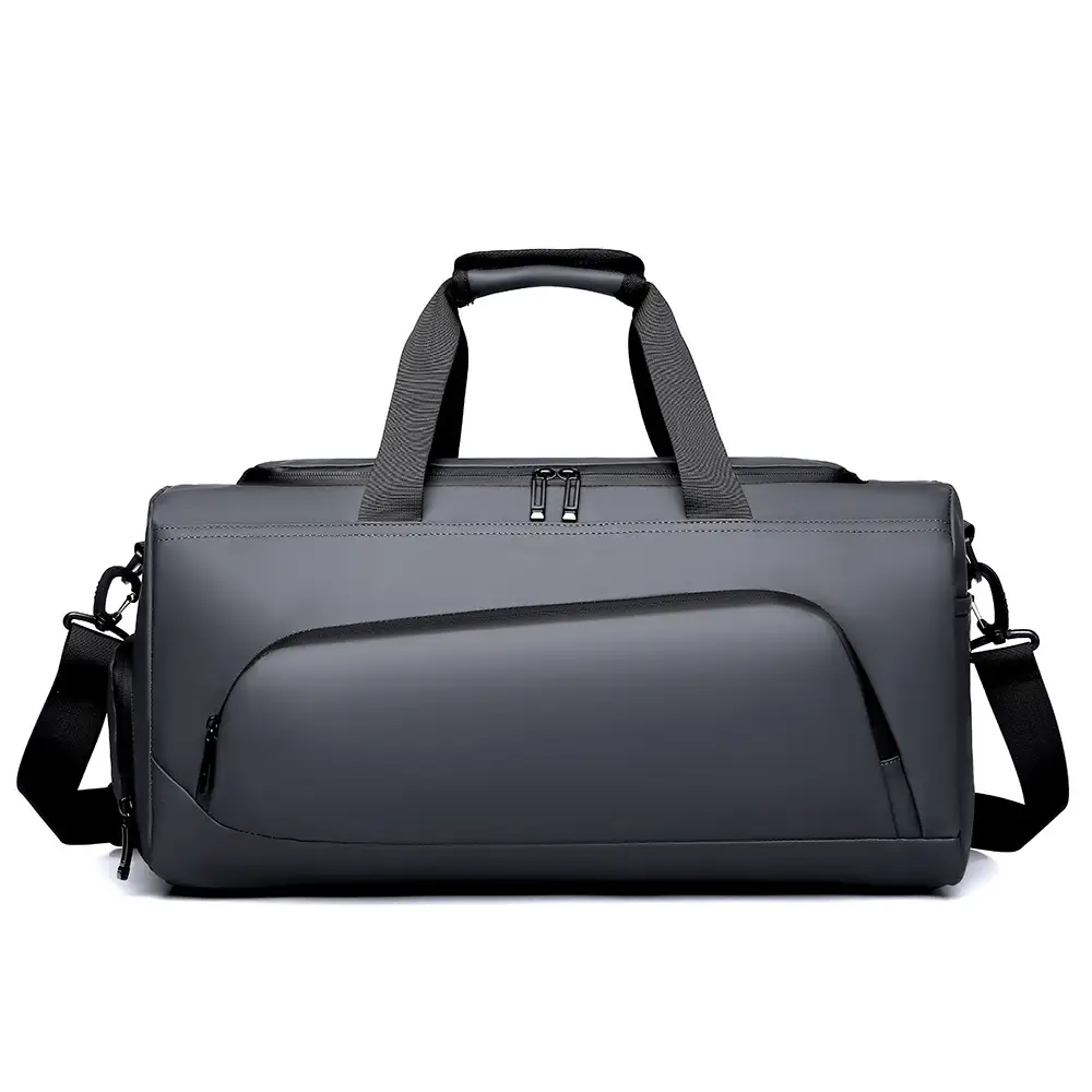 Grey Multi-Function Shoulder Bag for Travel & Fitness - Image 2