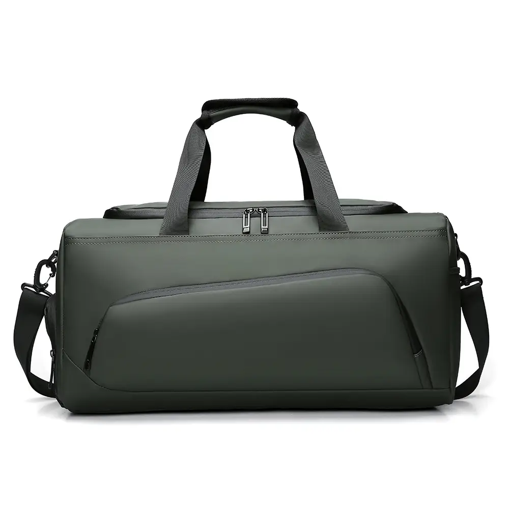 Grey Multi-Function Shoulder Bag for Travel & Fitness - Image 3