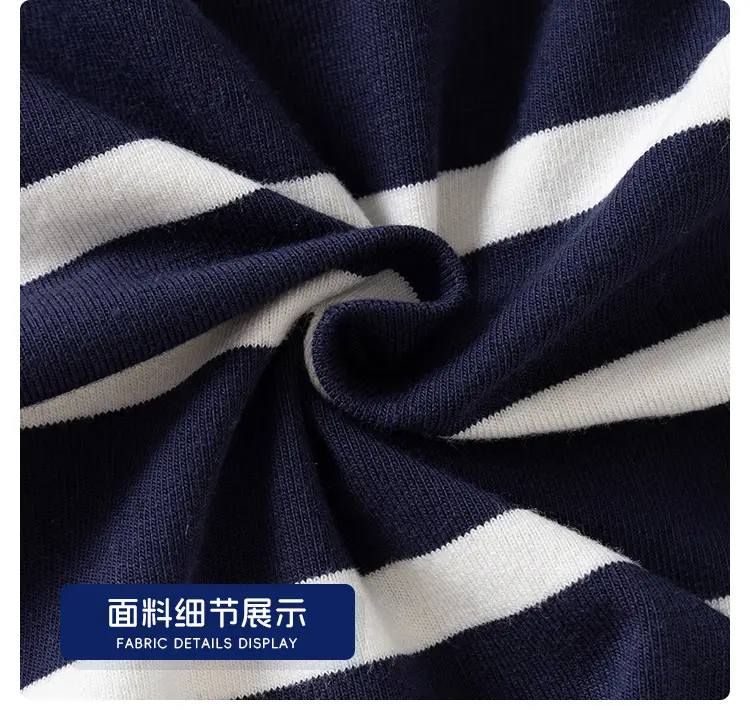 Boys Navy Striped Polo Shirt Summer 2025 — feature 15