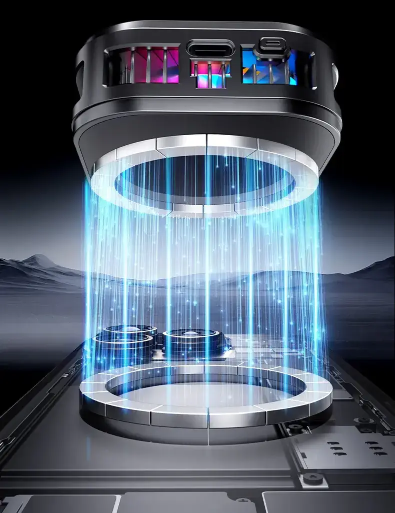 Silent Phone Cooling Radiator with RGB Light — feature 19