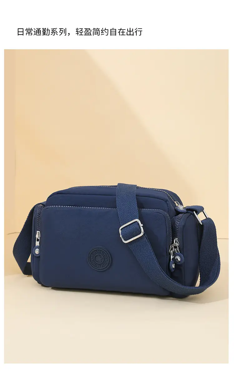 Women Crossbody Bag Water Resistant Nylon Tan — feature 25