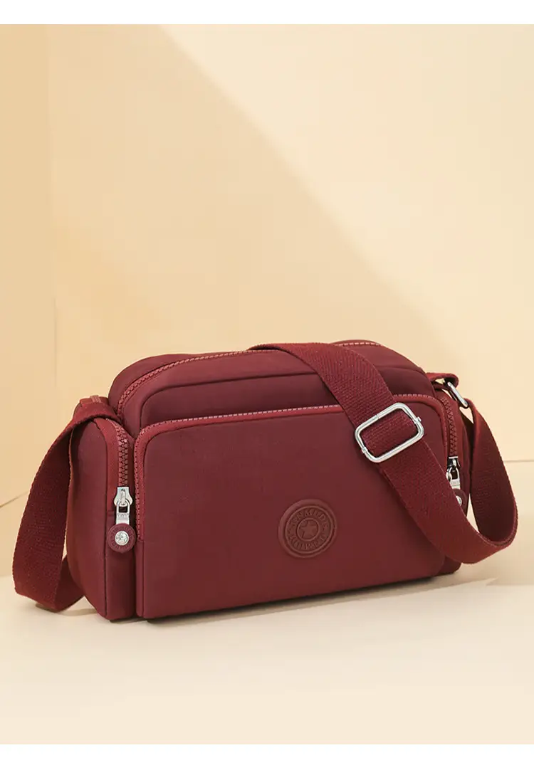 Women Crossbody Bag Water Resistant Nylon Tan — feature 27
