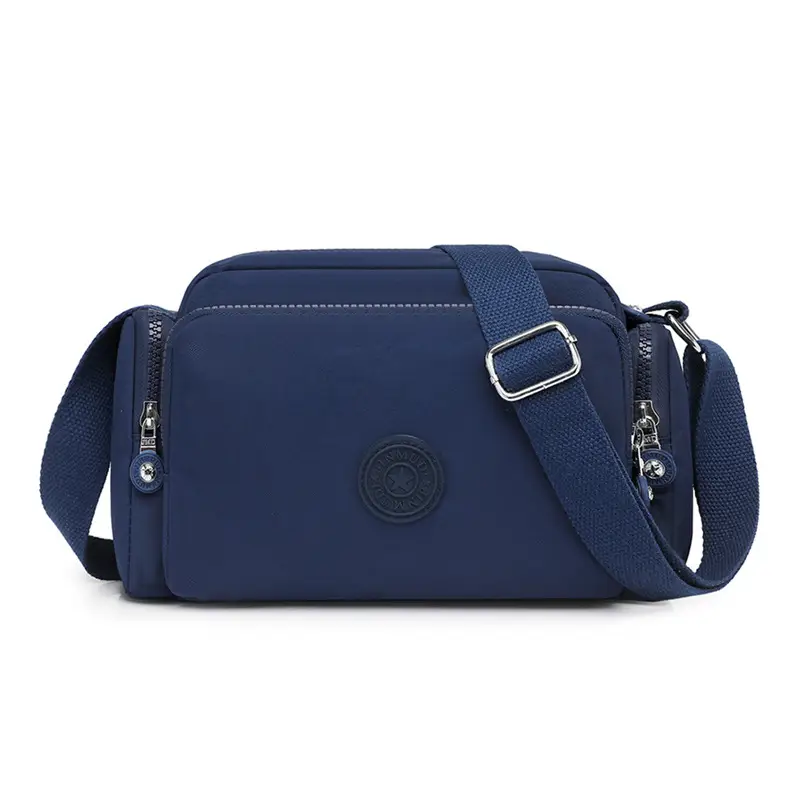 Women Crossbody Bag Water Resistant Nylon Tan - Image 4
