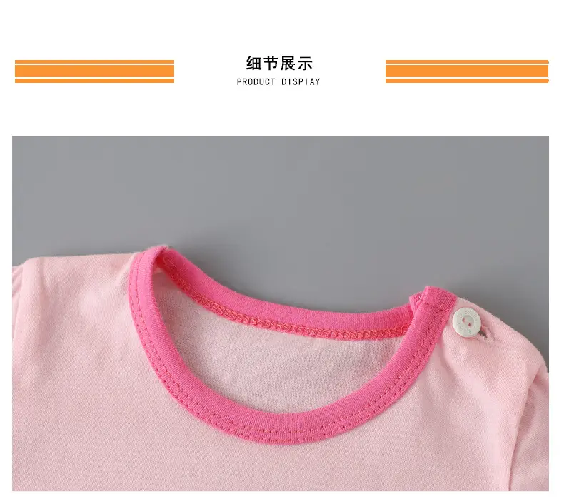 Kids Cotton T-Shirt Shorts Set Blue Gray Summer — feature 16