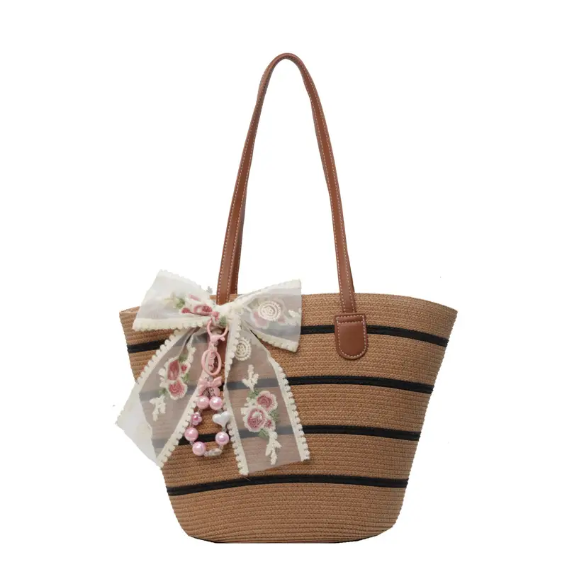 Women Straw Woven Beach Bag Large Capacity 2026