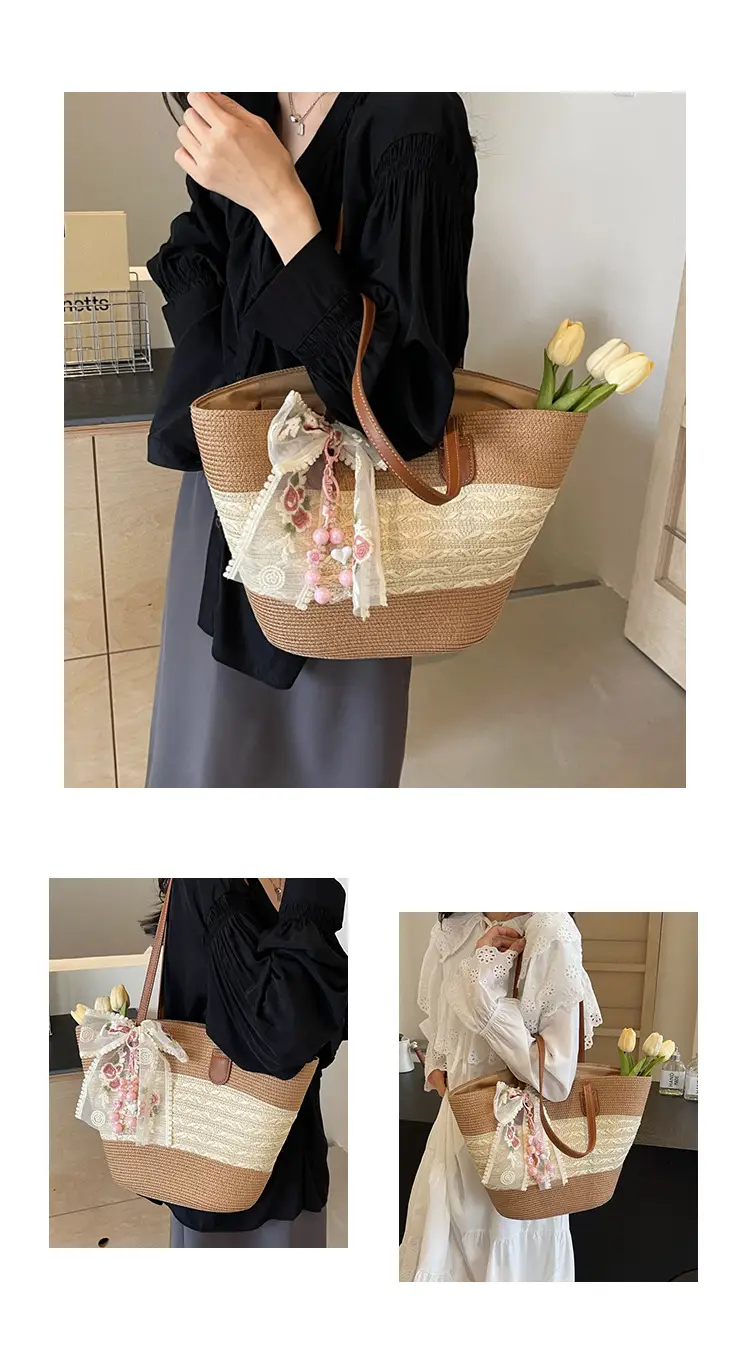 Women Straw Woven Beach Bag Large Capacity 2026 — feature 10