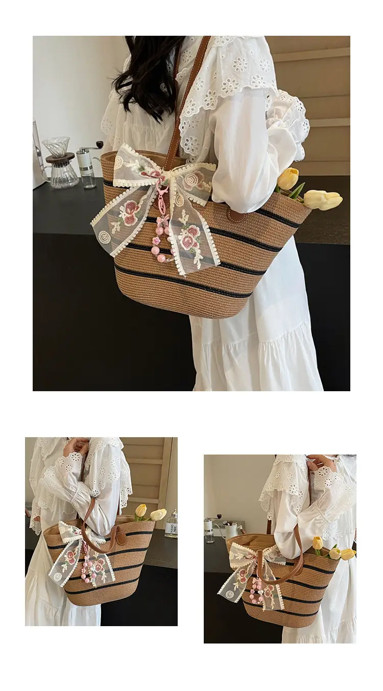 Women Straw Woven Beach Bag Large Capacity 2026 — feature 11