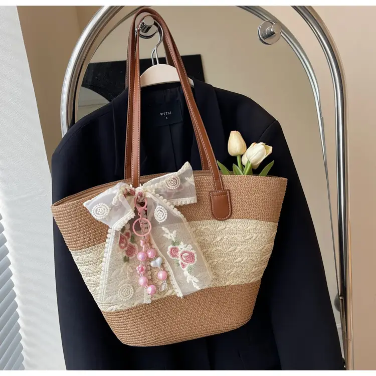 Women Straw Woven Beach Bag Large Capacity 2026 — feature 13