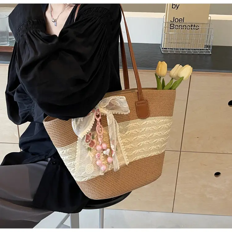 Women Straw Woven Beach Bag Large Capacity 2026 — feature 30