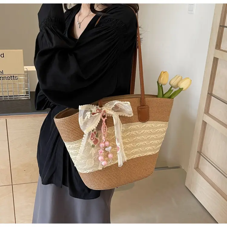 Women Straw Woven Beach Bag Large Capacity 2026 — feature 33