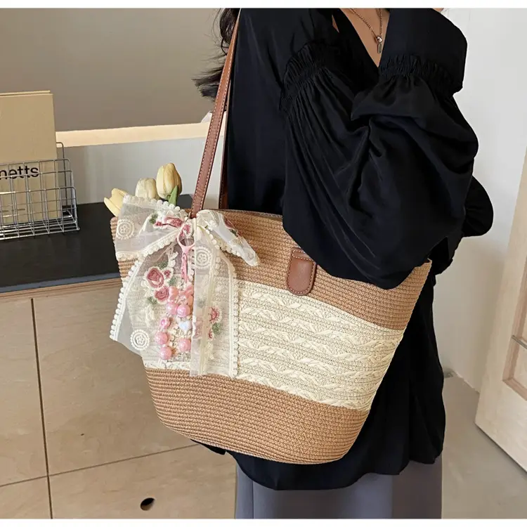 Women Straw Woven Beach Bag Large Capacity 2026 — feature 34