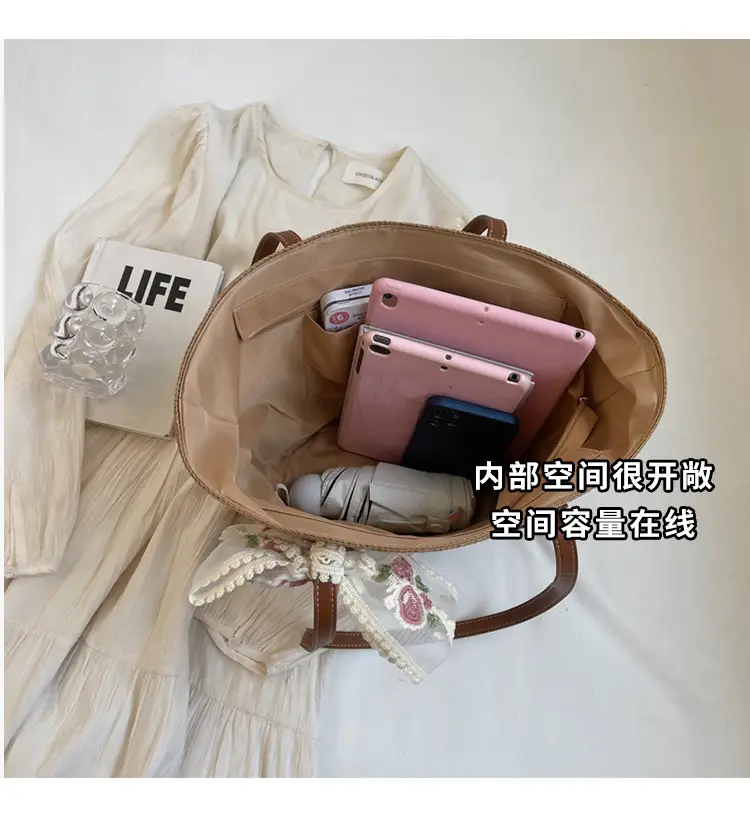 Women Straw Woven Beach Bag Large Capacity 2026 — feature 8