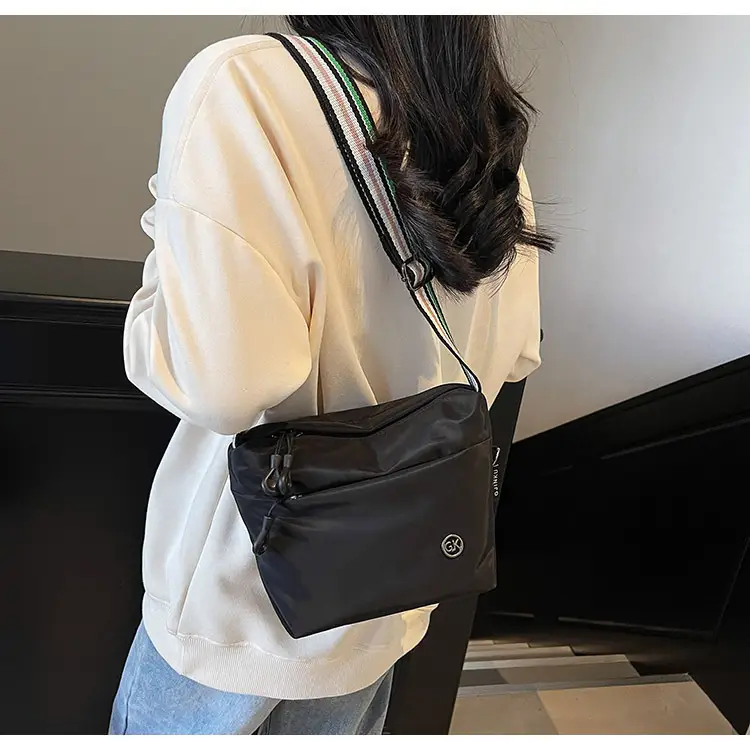 Red Nylon Crossbody Bag for Women Lightweight Commuter Mobile Bag — feature 21