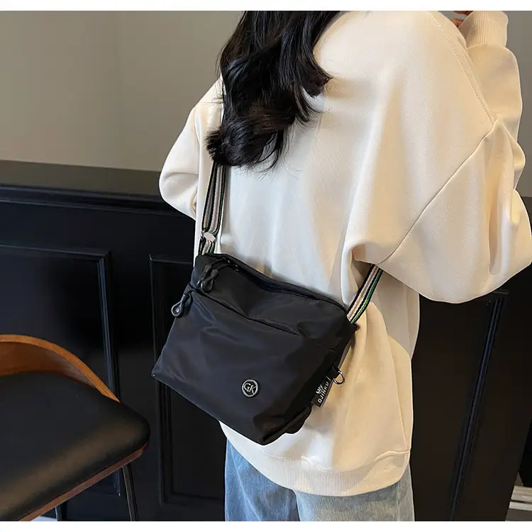 Red Nylon Crossbody Bag for Women Lightweight Commuter Mobile Bag — feature 22