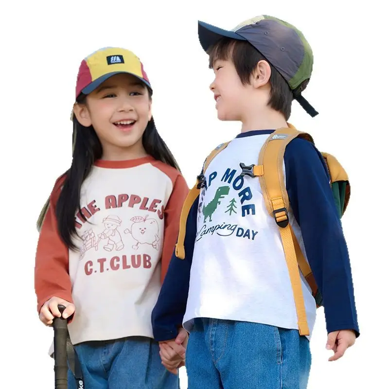Miantiantang Pure Cotton Boys' Long Sleeve T-Shirt Set - Image 10