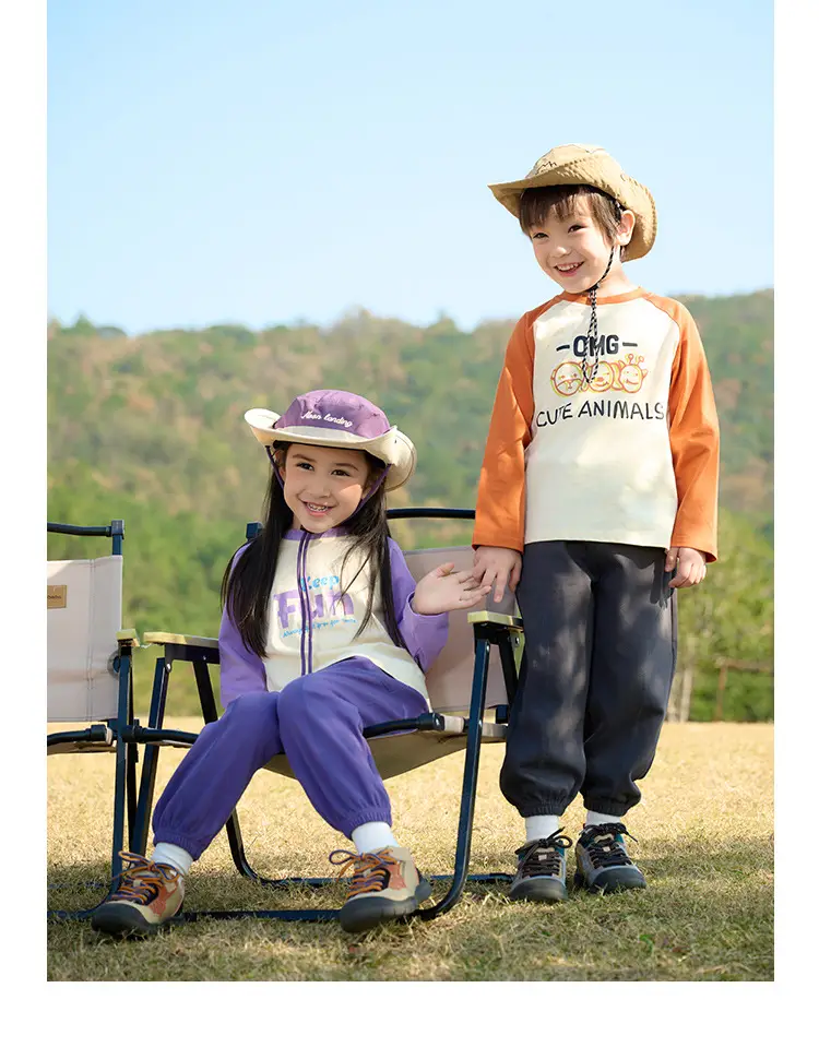 Miantiantang Pure Cotton Boys' Long Sleeve T-Shirt Set — feature 17