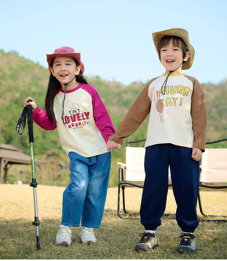 Miantiantang Pure Cotton Boys' Long Sleeve T-Shirt Set — feature 19