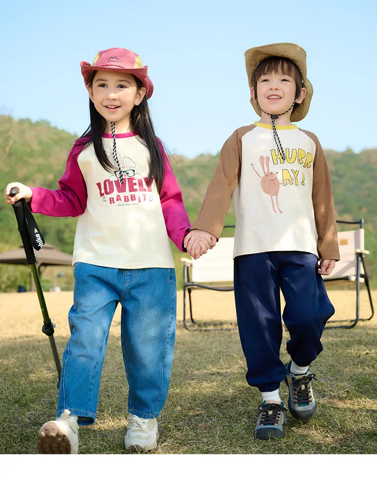 Miantiantang Pure Cotton Boys' Long Sleeve T-Shirt Set — feature 20