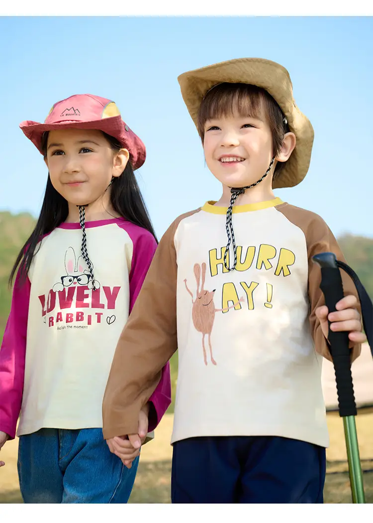 Miantiantang Pure Cotton Boys' Long Sleeve T-Shirt Set — feature 21