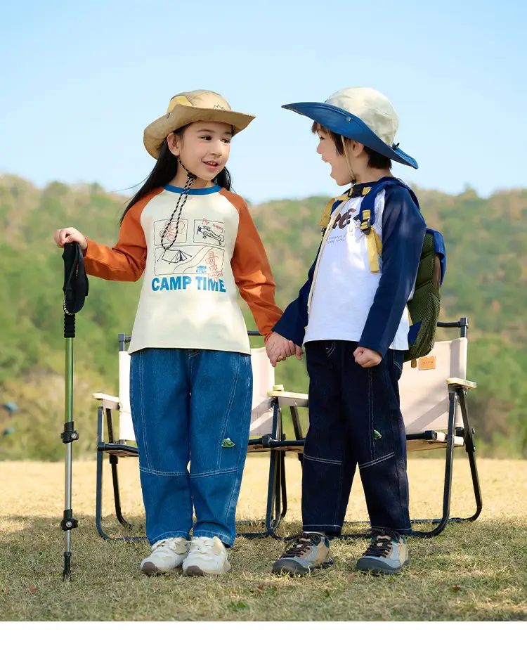 Miantiantang Pure Cotton Boys' Long Sleeve T-Shirt Set — feature 24