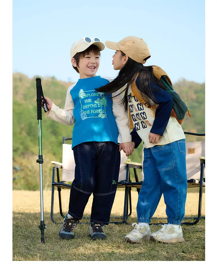 Miantiantang Pure Cotton Boys' Long Sleeve T-Shirt Set — feature 28