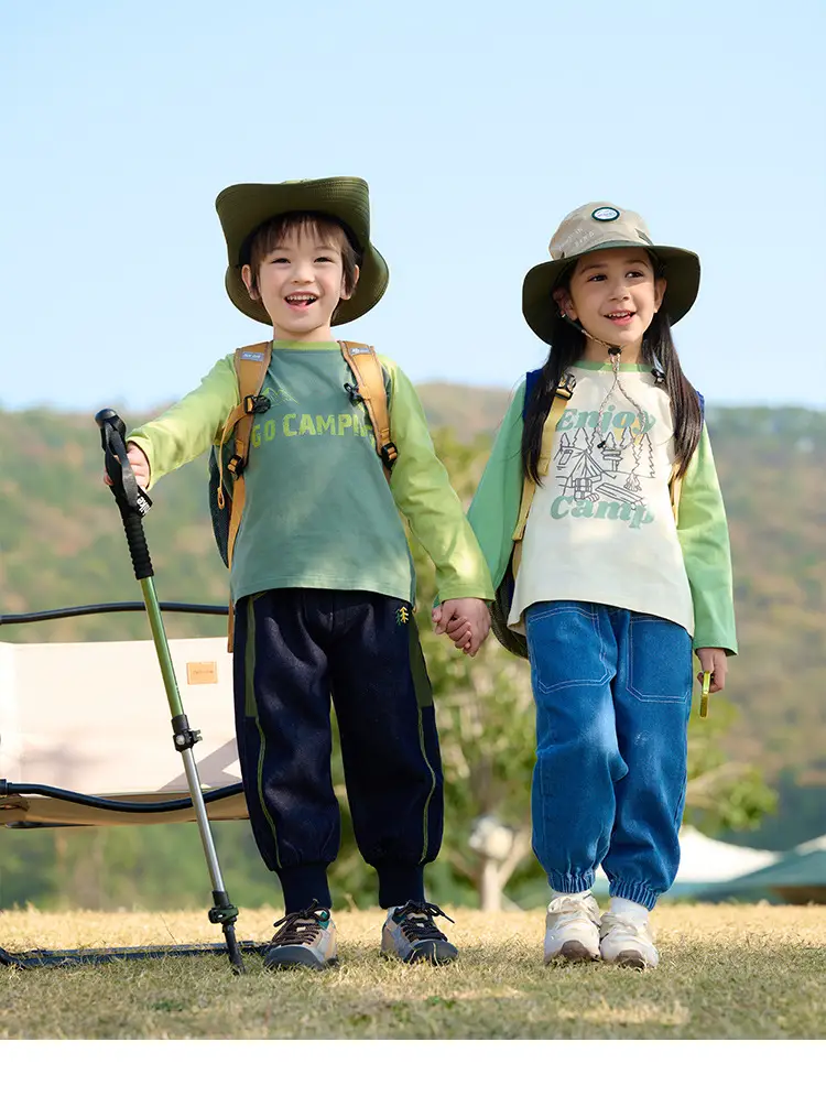Miantiantang Pure Cotton Boys' Long Sleeve T-Shirt Set — feature 33