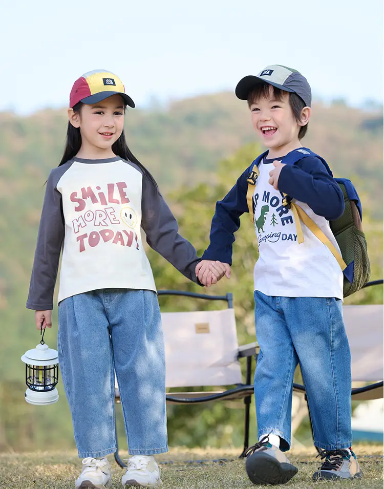 Miantiantang Pure Cotton Boys' Long Sleeve T-Shirt Set — feature 36