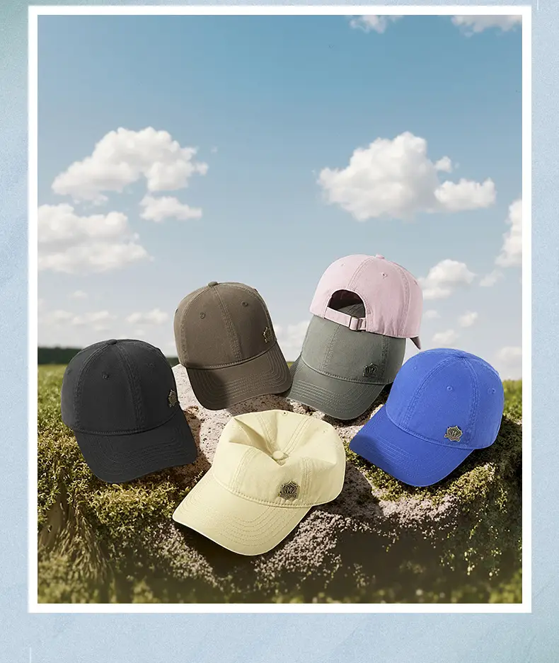 2025 Sunshade Baseball Cap Wash Cotton Big Head Covering Hat Men's Women's Outdoor Sports Hat — feature 25
