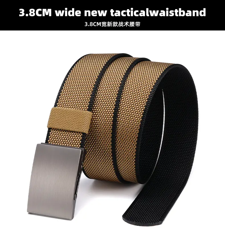 Men's Automatic Buckle Belt with Gold Mesh Strap — feature 5