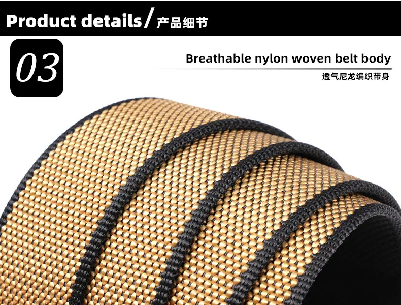 Men's Automatic Buckle Belt with Gold Mesh Strap — feature 8