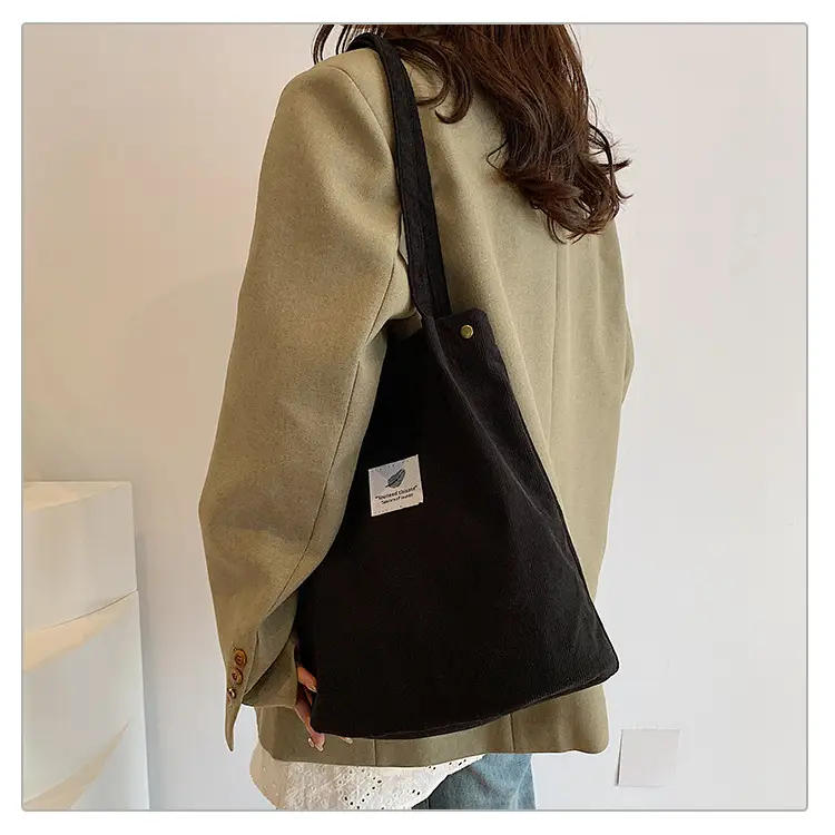 Velvet Shoulder Bag New Artistic Fresh Feather Women's Bag College Style Casual Large Capacity — feature 10
