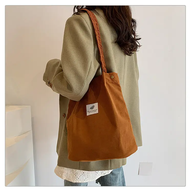 Velvet Shoulder Bag New Artistic Fresh Feather Women's Bag College Style Casual Large Capacity — feature 13