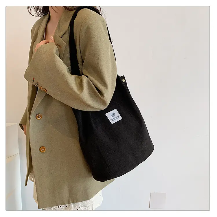 Velvet Shoulder Bag New Artistic Fresh Feather Women's Bag College Style Casual Large Capacity — feature 9