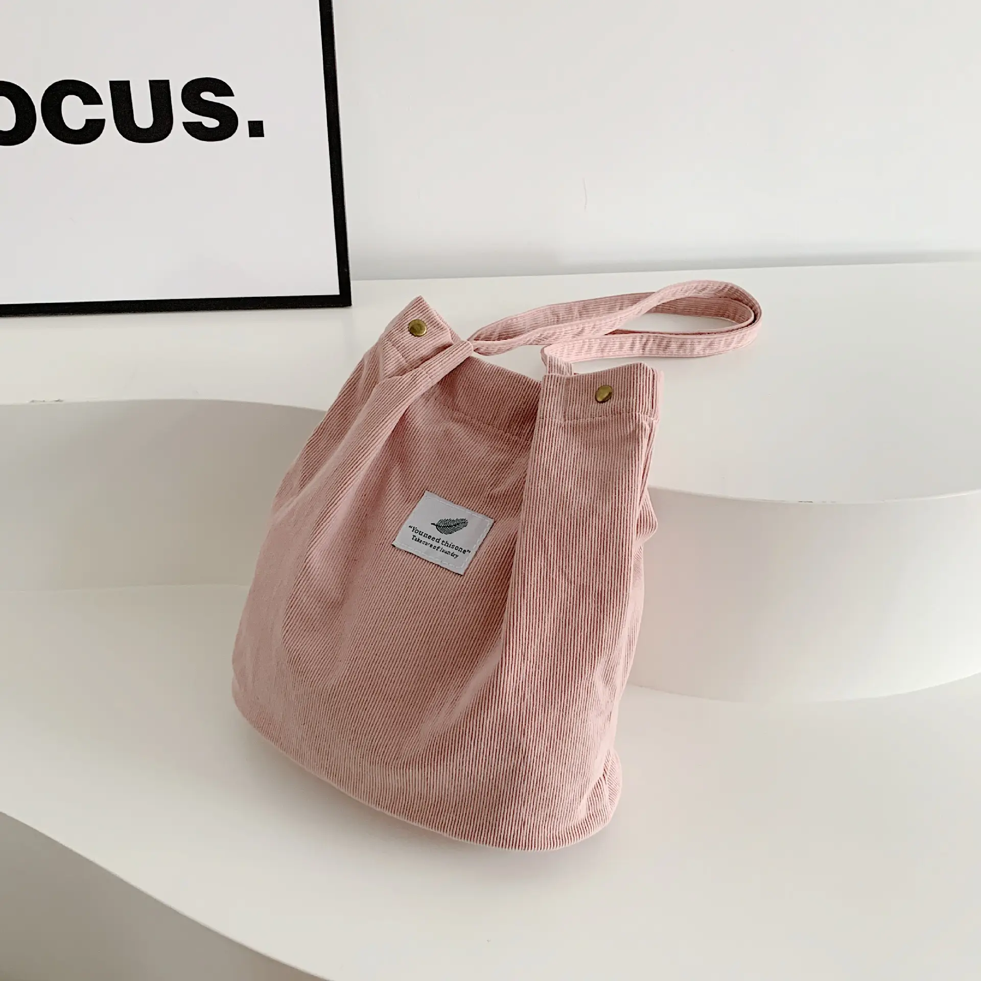 Velvet Shoulder Bag New Artistic Fresh Feather Women's Bag College Style Casual Large Capacity - Image 7