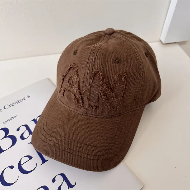 Large Letter Embroidered Pink Baseball Cap Women Spring Autumn Korean Style - Image 3
