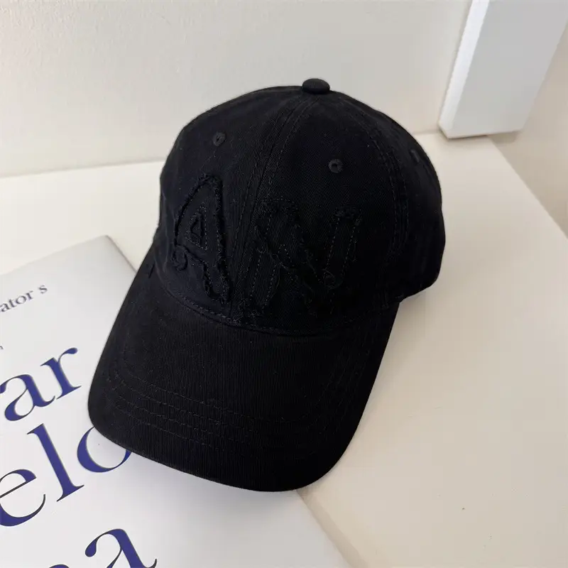 Large Letter Embroidered Pink Baseball Cap Women Spring Autumn Korean Style - Image 4