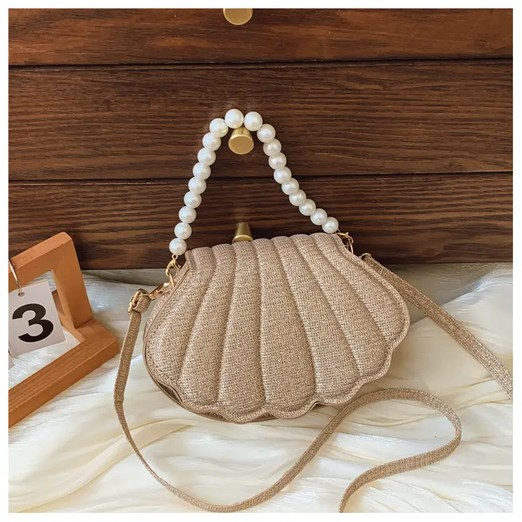 Pink Pearl Embellished Shoulder Bag for Women — feature 26