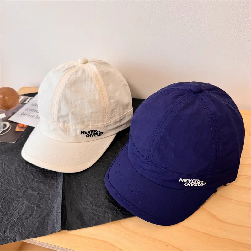 Japanese Style Unisex Brim Cap Blue White Quick Dry Sunshade - Image 9