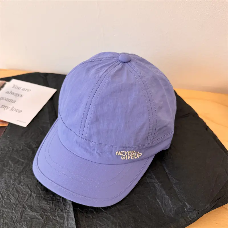 Japanese Style Unisex Brim Cap Blue White Quick Dry Sunshade - Image 4